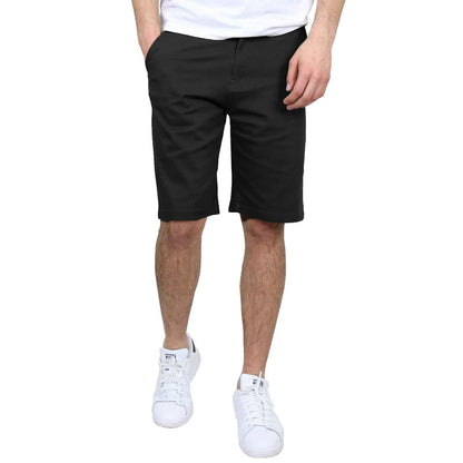 Mens Flat Front Shorts Uniform Work School Lounge Casual Twill 12-14" Inseam NWT