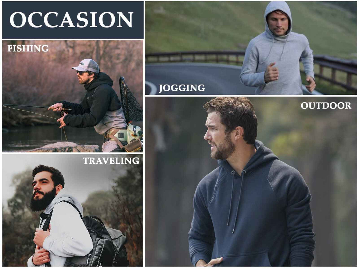 Men's Heavyweight Premium Fabric Fleece Lined Pullover Hoodie (S-2XL) FREE SHIP