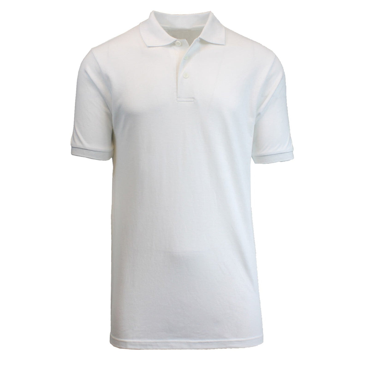 Men Heathered Polo Shirt New Standard Neck Classic Uniform Lounge .