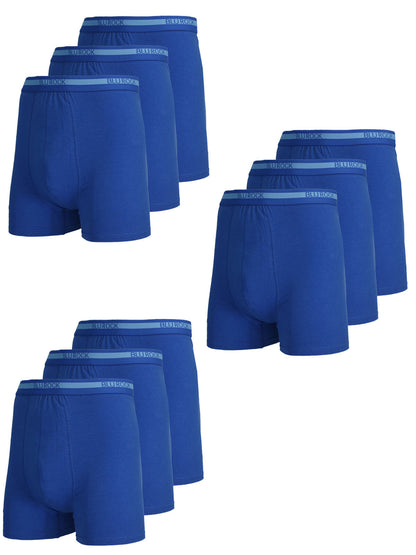 Men's Stretch Cotton Boxer Briefs (9-Pack) (Sizes: S-2XL)