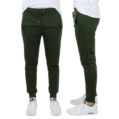 Men's French Terry Active Jogger Pants Sweatpants Lounge Sleep Gym S M L XL XXL
