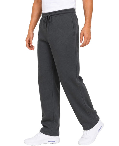 Men's Classic Heavyweight Fleece Sweatpants with Open Bottom (S-3XL)