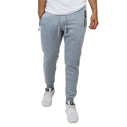 Men's Slim Fit Fleece Jogger Sweatpant Active Gym Lounge Workout Fit Free Shippig