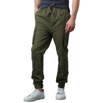 Men's Cargo Jogger Pants Sweatpants Cotton Twill Combat Stretch Active Trousers