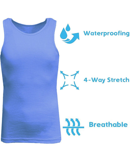 Men's 3 Pack Ribbed Tank Top Shirts Muscle Sleeveless Gym Beach Undershirt