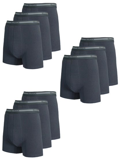 Men's Stretch Cotton Boxer Briefs (9-Pack) (Sizes: S-2XL)
