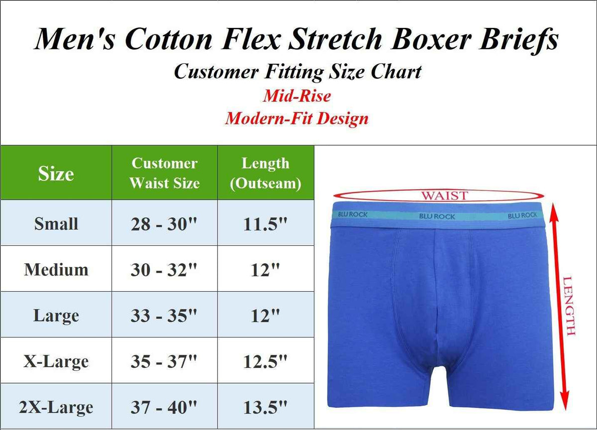 Men's Stretch Cotton Boxer Briefs (12-Pack) (Sizes: S-2XL) NWT Free Shipping