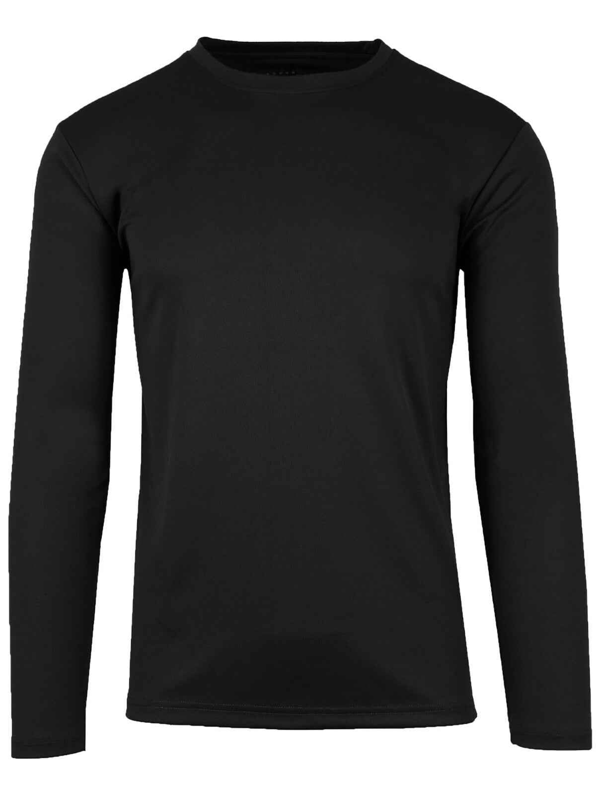 Mens Long Sleeve Crew Neck Performance Tees Layer Lounge Gym Work Casual NEW