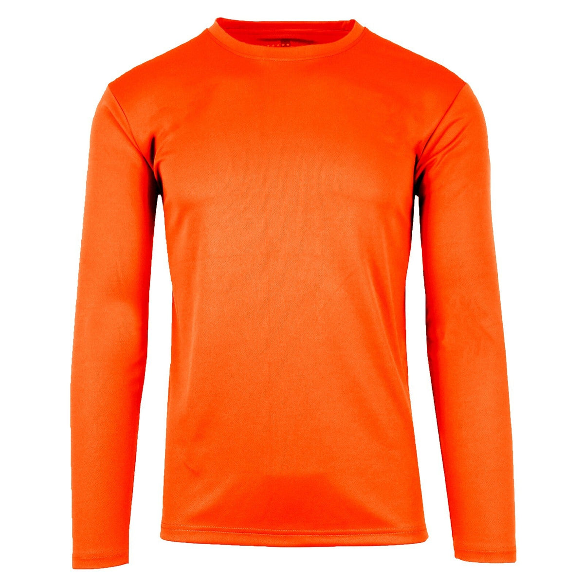 Men's Long Sleeve Crew Neck Performance Tees Layer Lounge Gym Work Casual NEW
