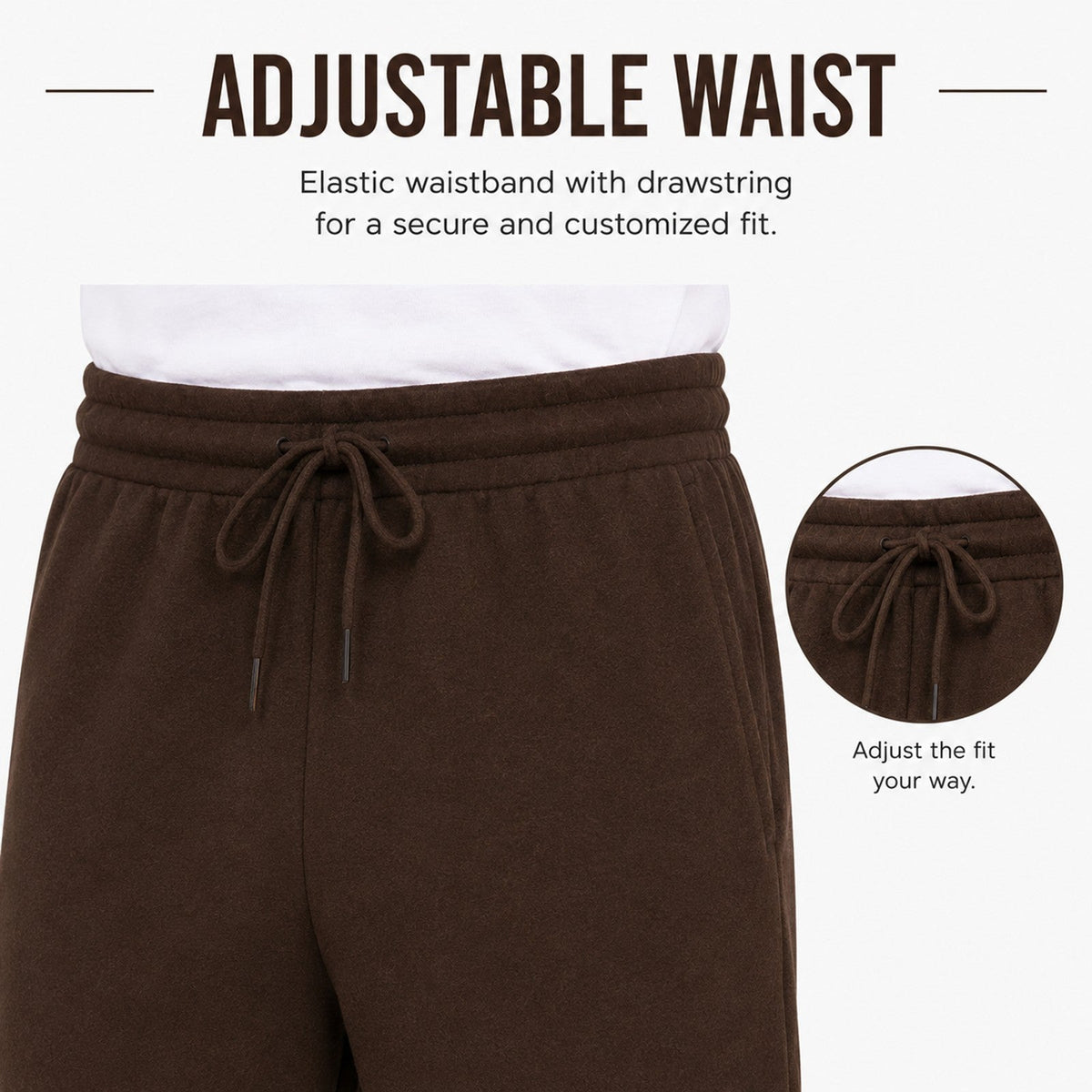 Men's Classic Heavyweight Fleece Sweatpants with Open Bottom (S-3XL)