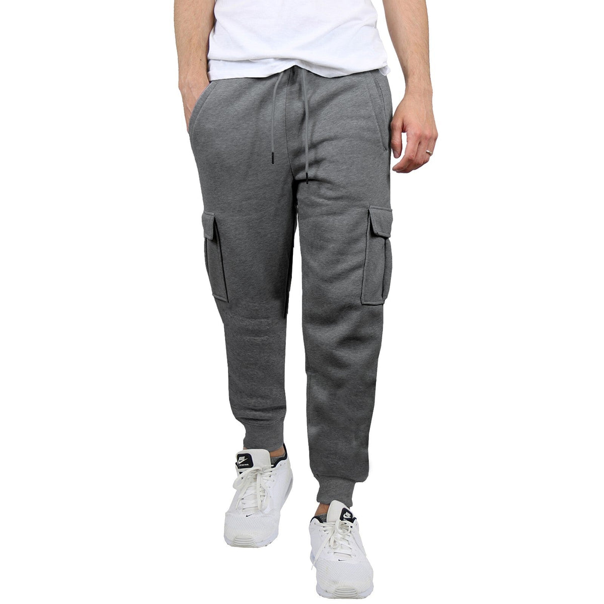 Men's French Terry Active Jogger Pants Sweatpants Lounge Sleep Gym S M L XL XXL