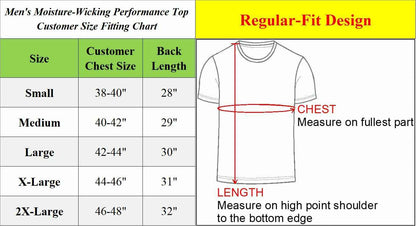 Men's Short Sleeve Moisture Wicking Active Muscle Tees Gym Breathable S-2XL