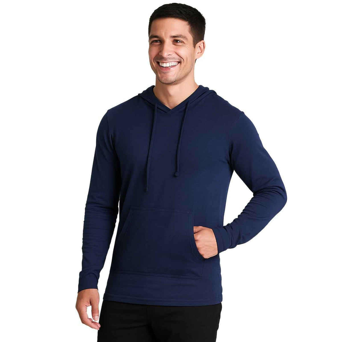 Men’s Breathable Cotton Hoodie with Drawstring & Front Pockets (SIZE- S - 3XL)