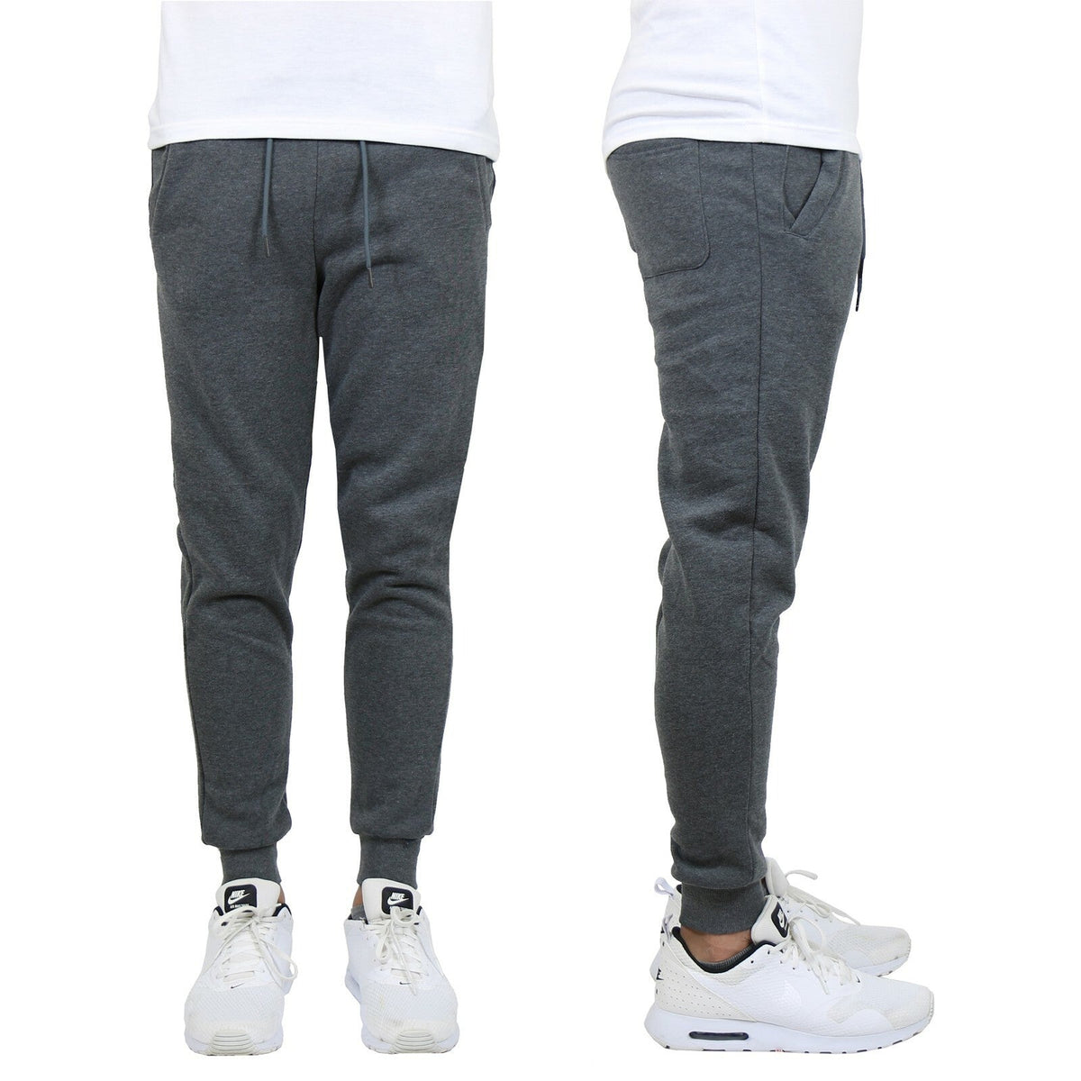 Men's French Terry Active Jogger Pants Sweatpants Lounge Sleep Gym S M L XL XXL