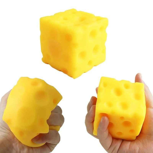 Squishy Cheese Block, Stress Relief Squeeze Toy Gifts ,Cyber Deal 🔥