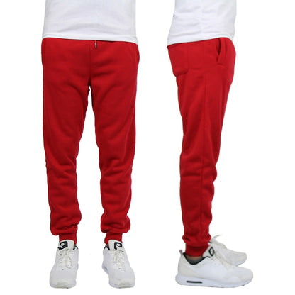 Men's Fleece Track Jogger Pants Sweatpants Running Active Sports Lounge Gym NEW