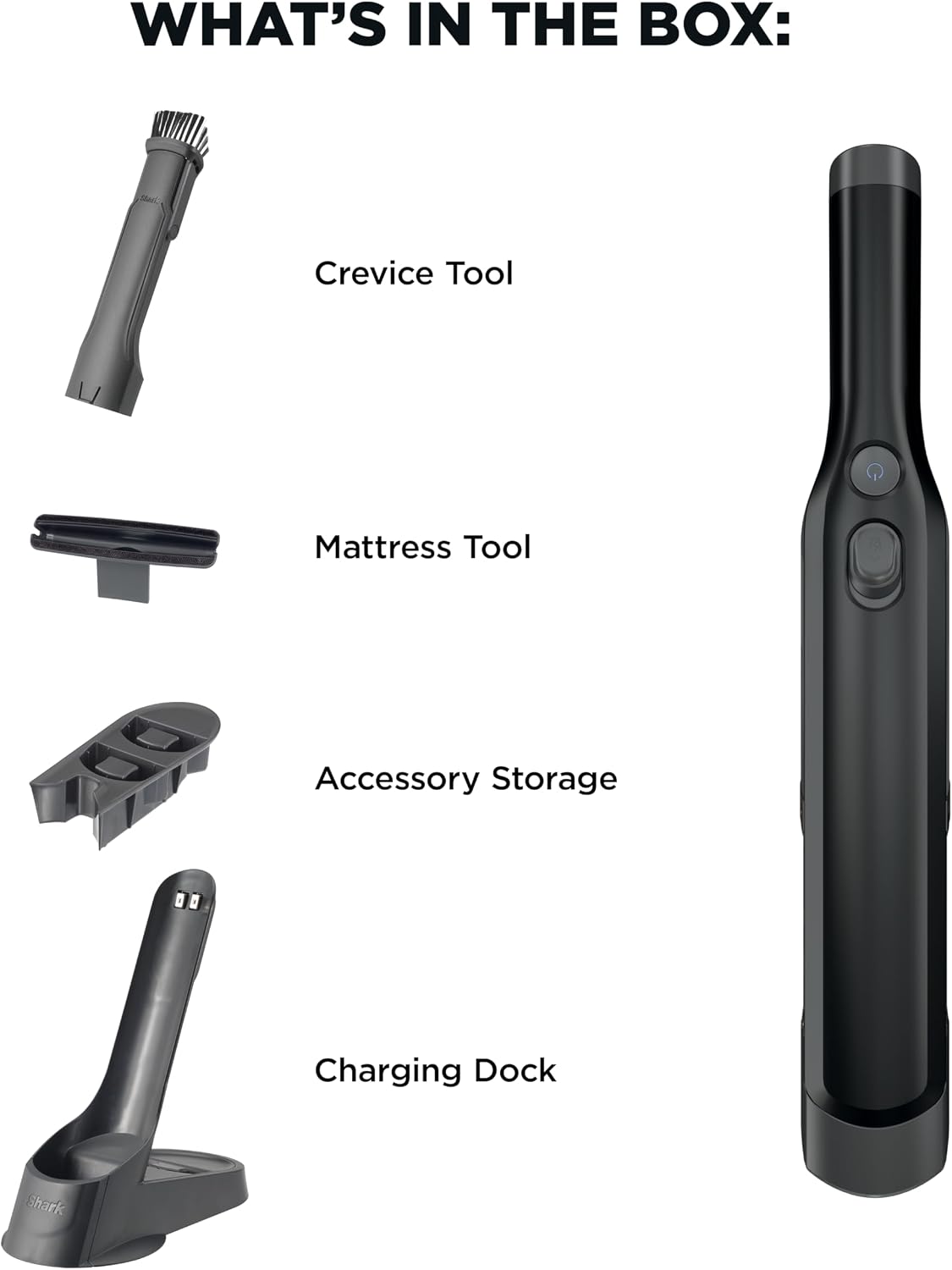 Shark WANDVAC Cordless Hand Vac, Black, WV201BK