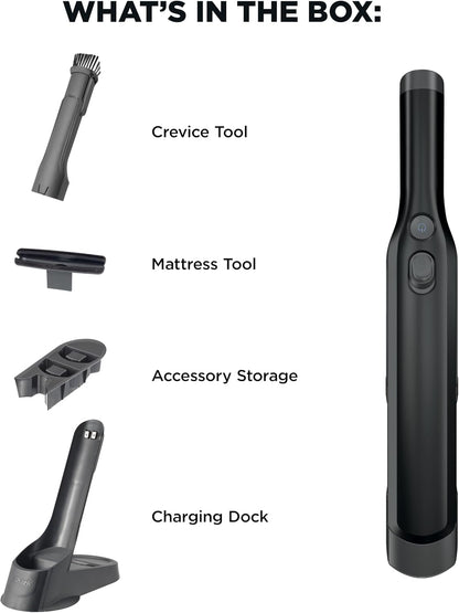 Shark WANDVAC Cordless Hand Vac, Black, WV201BK
