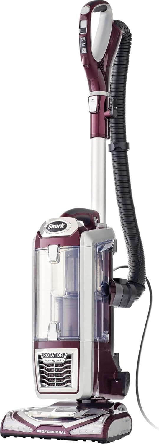 Shark NV752 Rotator Powered Lift-Away TruePet Upright Vacuum with HEPA Filter, Large Dust Cup Capacity, LED Headlights, Upholstery Tool, Perfect Pet Power Brush & Crevice Tool, Bordeaux