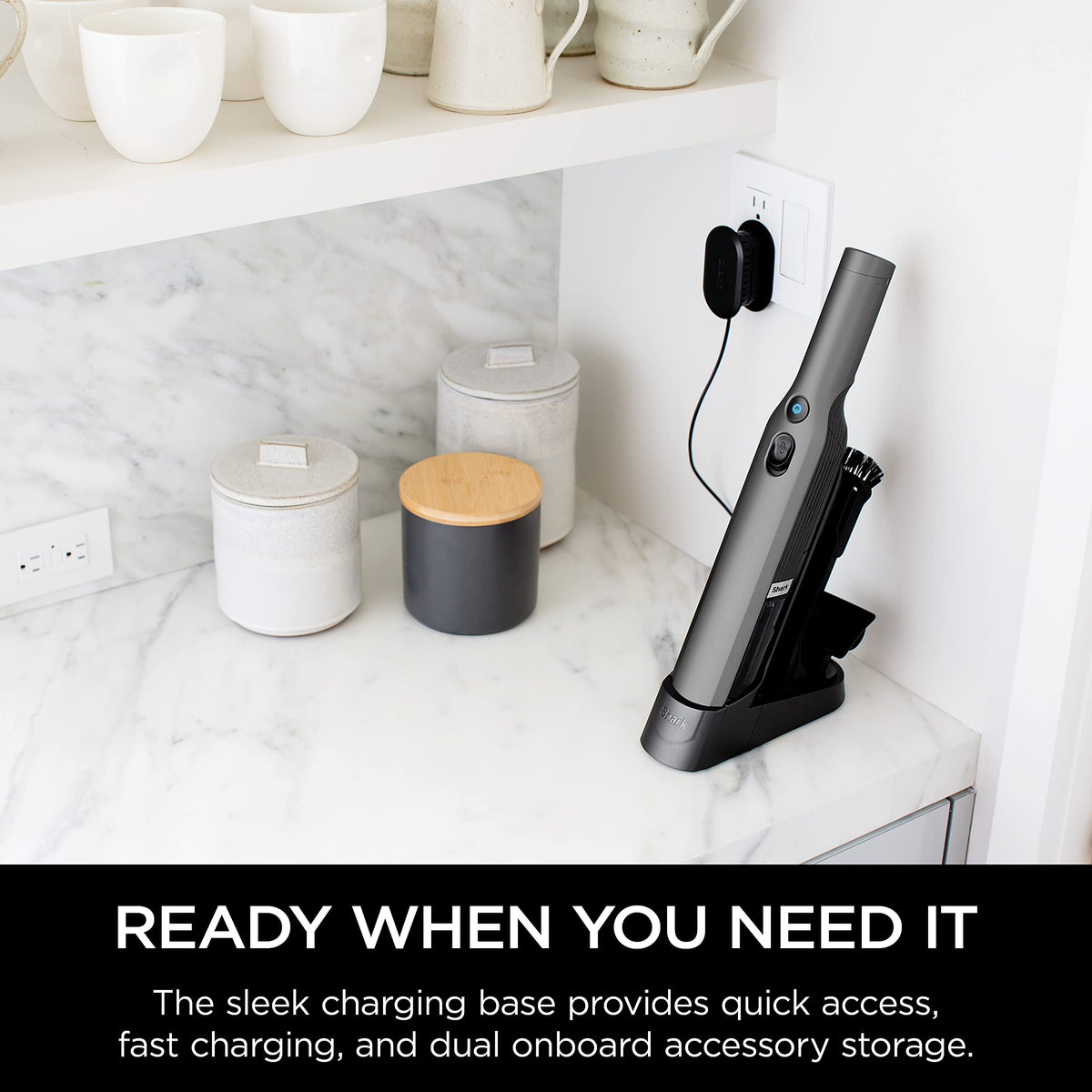 Shark WANDVAC Cordless Hand Vac, Black, WV201BK