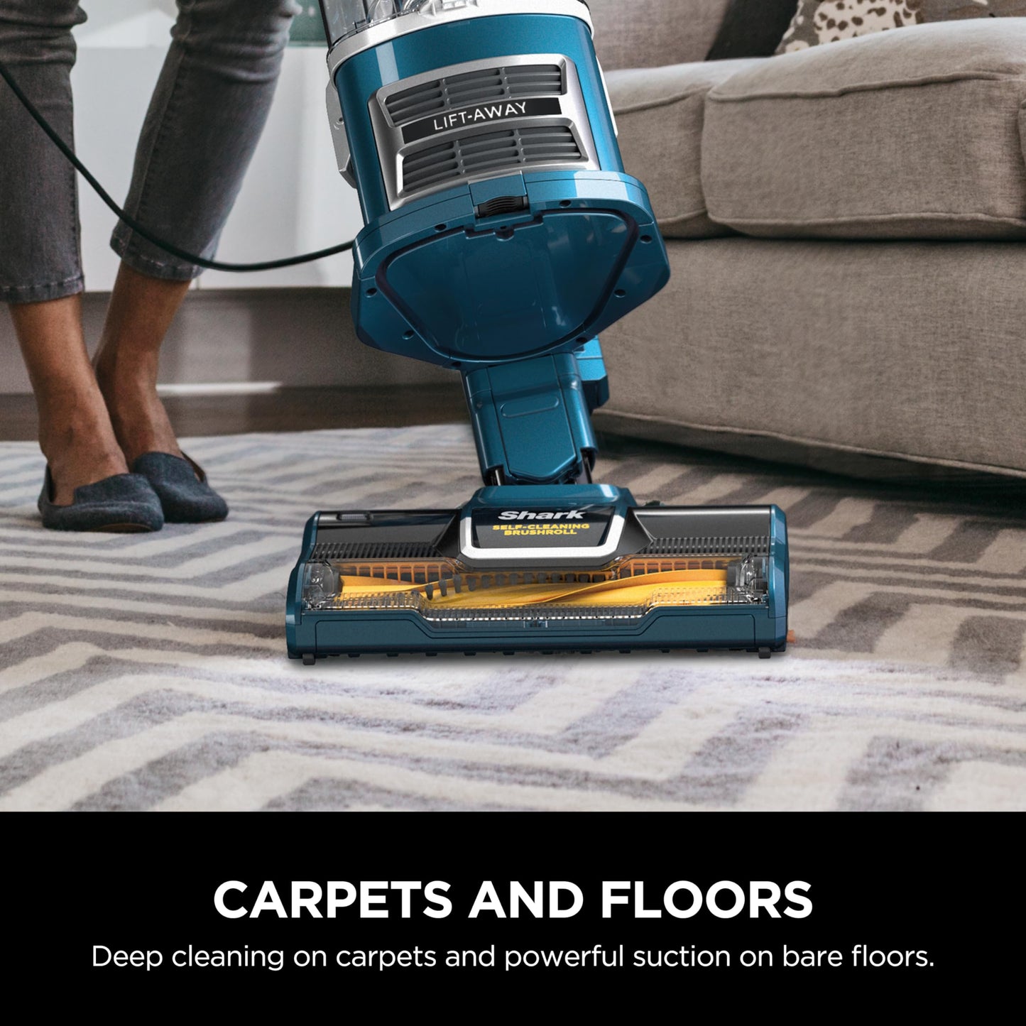 Shark NV752 Rotator Powered Lift-Away TruePet Upright Vacuum with HEPA Filter, Large Dust Cup Capacity, LED Headlights, Upholstery Tool, Perfect Pet Power Brush & Crevice Tool, Bordeaux