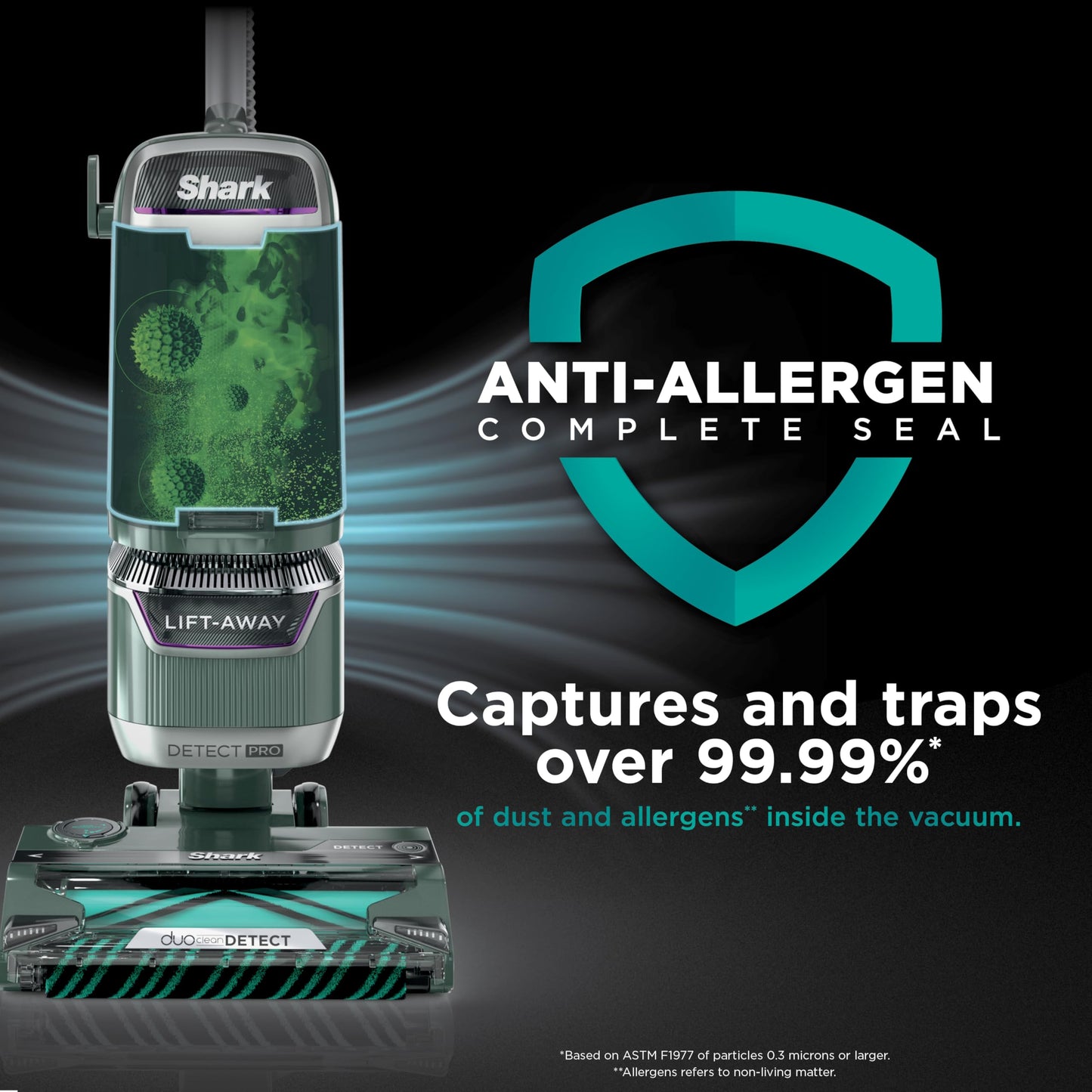 Shark Rotator Lift-Away Vacuum, DuoClean PowerFins, Dark Grey, LA555