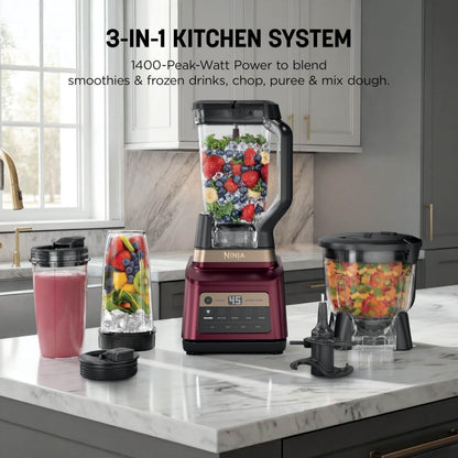 Ninja Professional Plus Kitchen System, 1400WP, Auto-iQ, Grey, BN801