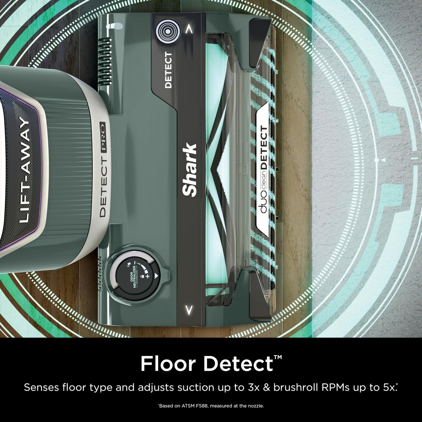 Shark Rotator Lift-Away Vacuum, DuoClean PowerFins, Dark Grey, LA555