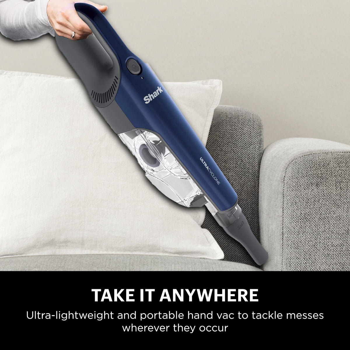 Shark WANDVAC Cordless Hand Vac, Black, WV201BK