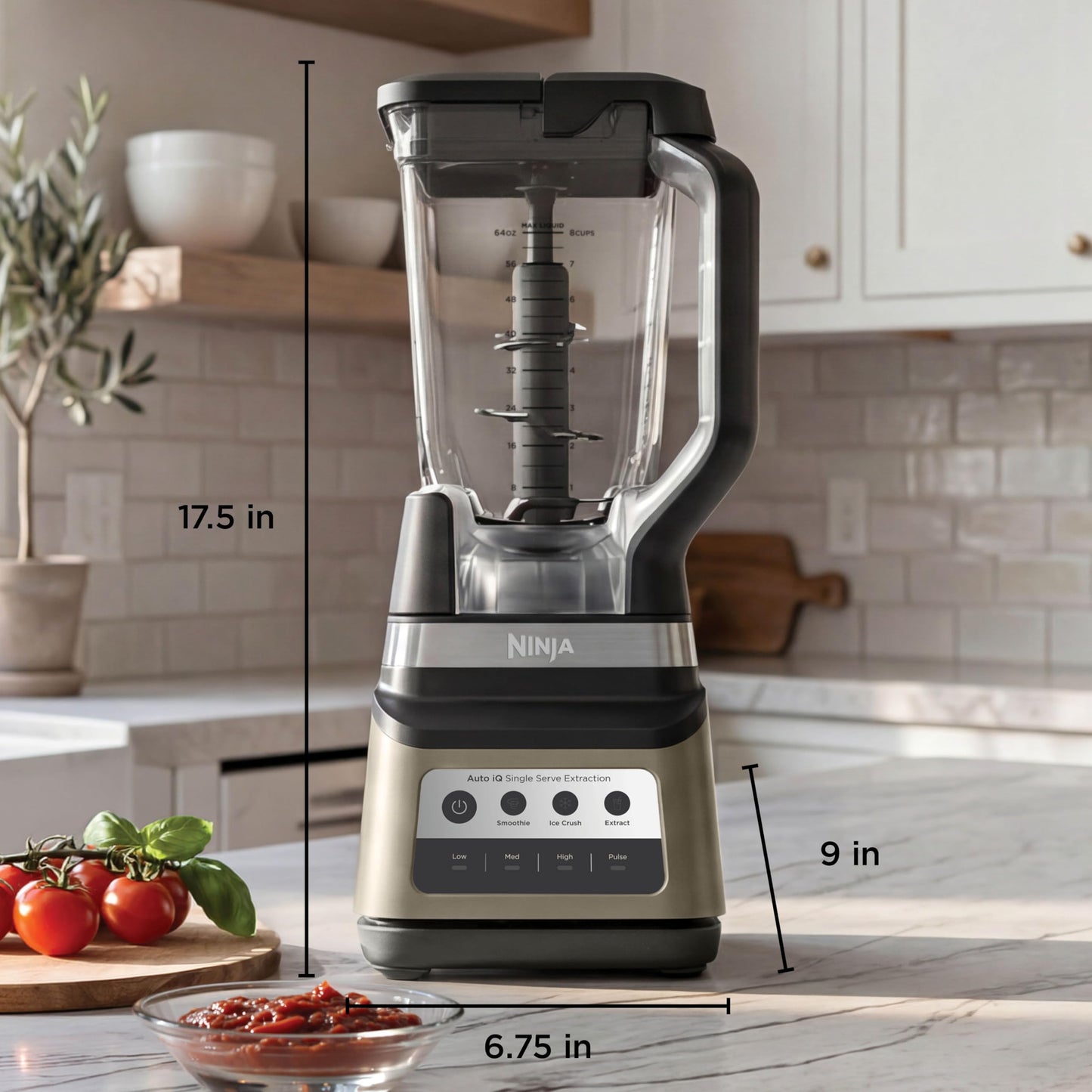 Ninja Professional Plus Kitchen System, 1400WP, Auto-iQ, Grey, BN801
