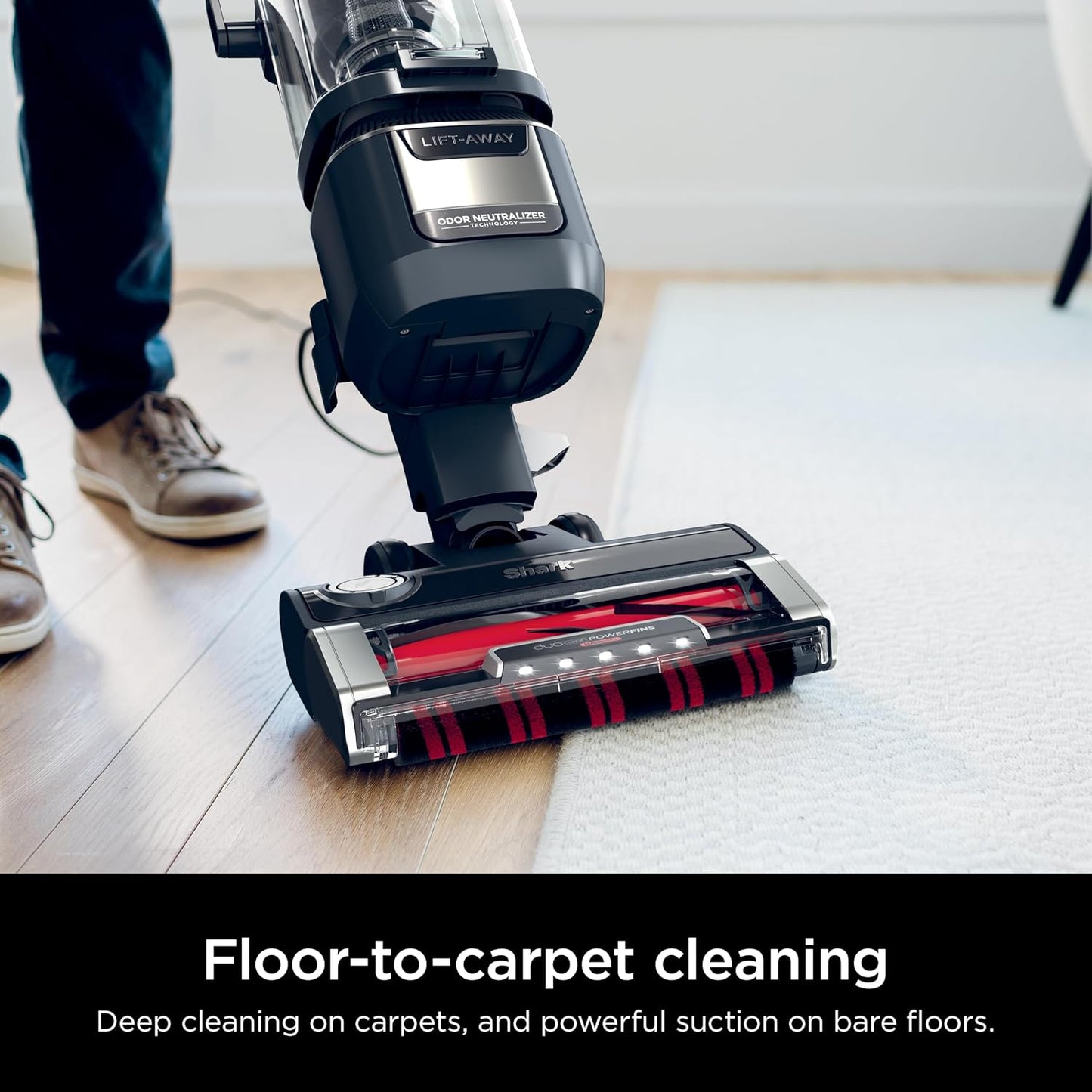 Shark Rotator Lift-Away Vacuum, DuoClean PowerFins, Dark Grey, LA555