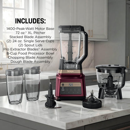 Ninja Professional Plus Kitchen System, 1400WP, Auto-iQ, Grey, BN801