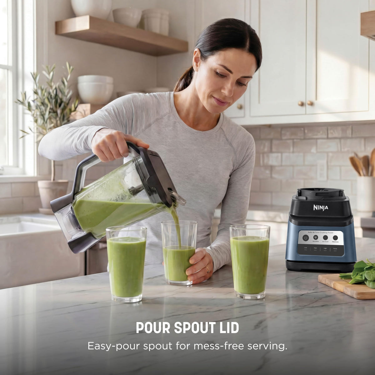Ninja Professional Plus Kitchen System, 1400WP, Auto-iQ, Grey, BN801