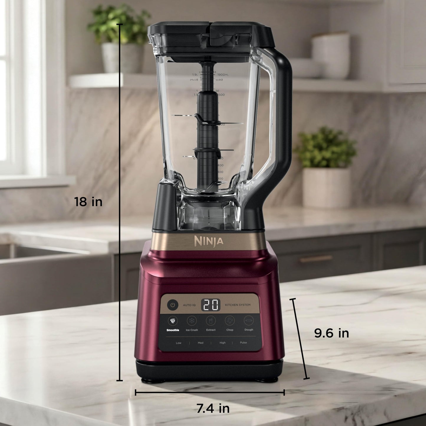 Ninja Professional Plus Kitchen System, 1400WP, Auto-iQ, Grey, BN801