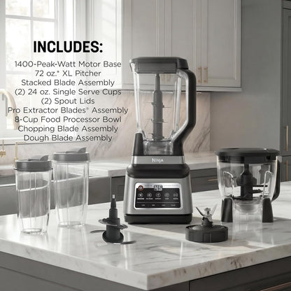 Ninja Professional Plus Kitchen System, 1400WP, Auto-iQ, Grey, BN801