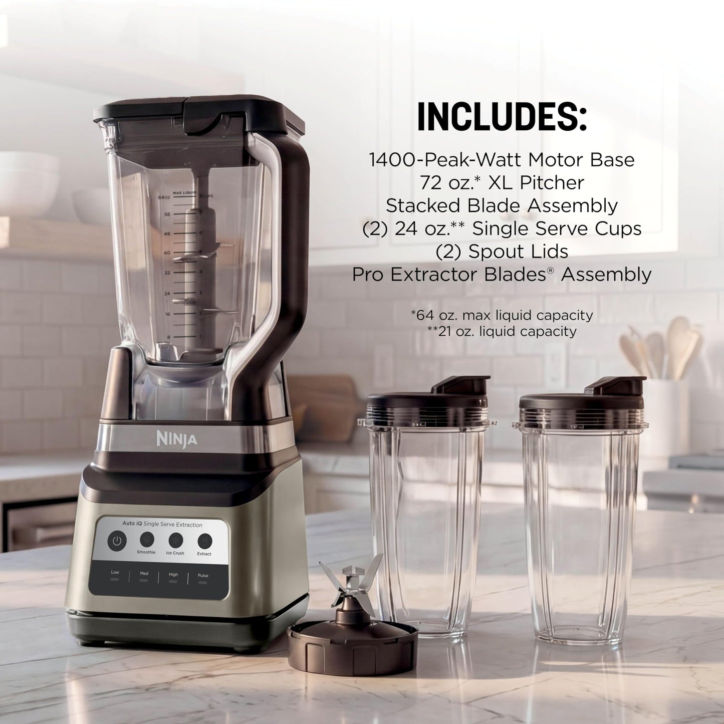 Ninja Professional Plus Kitchen System, 1400WP, Auto-iQ, Grey, BN801