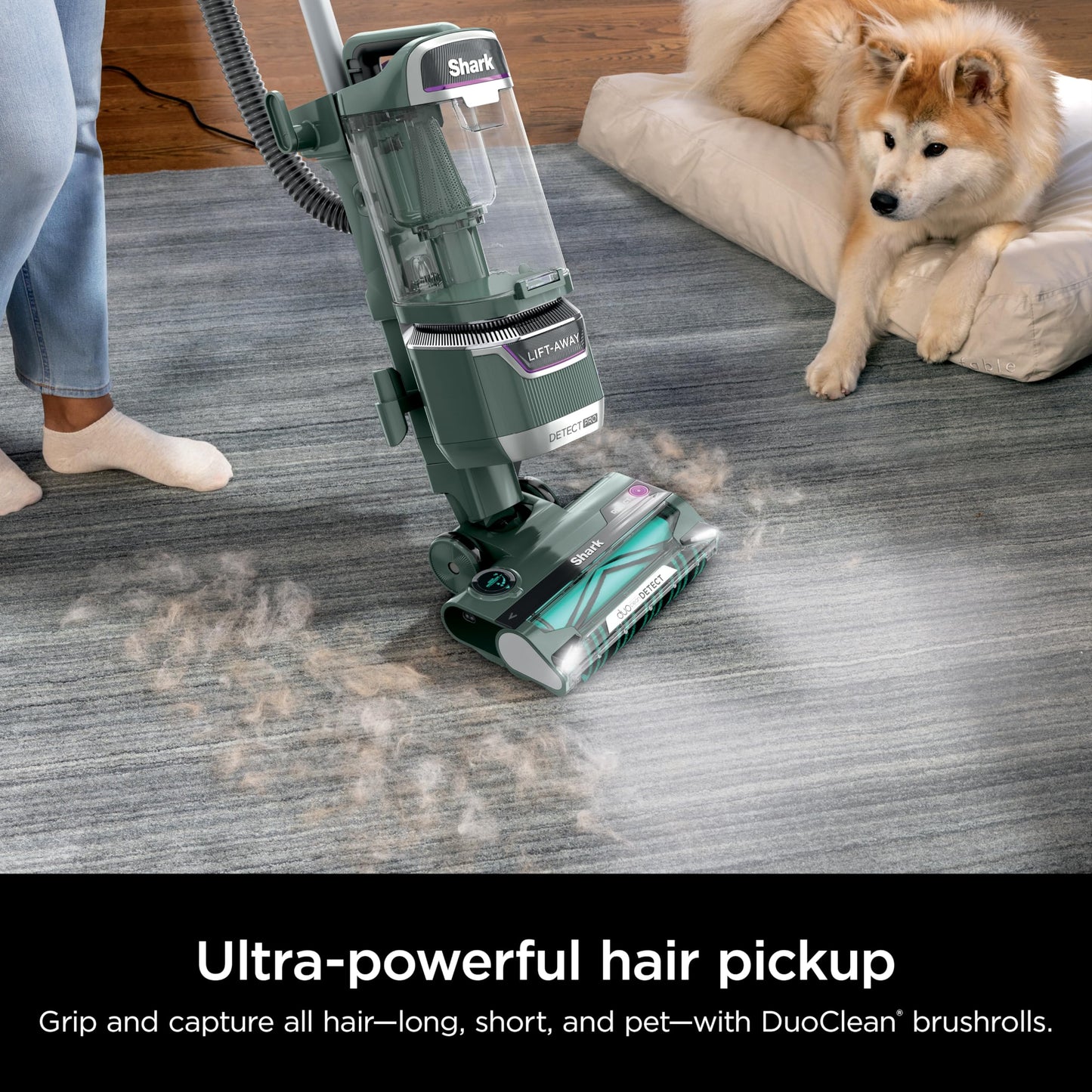 Shark Rotator Lift-Away Vacuum, DuoClean PowerFins, Dark Grey, LA555
