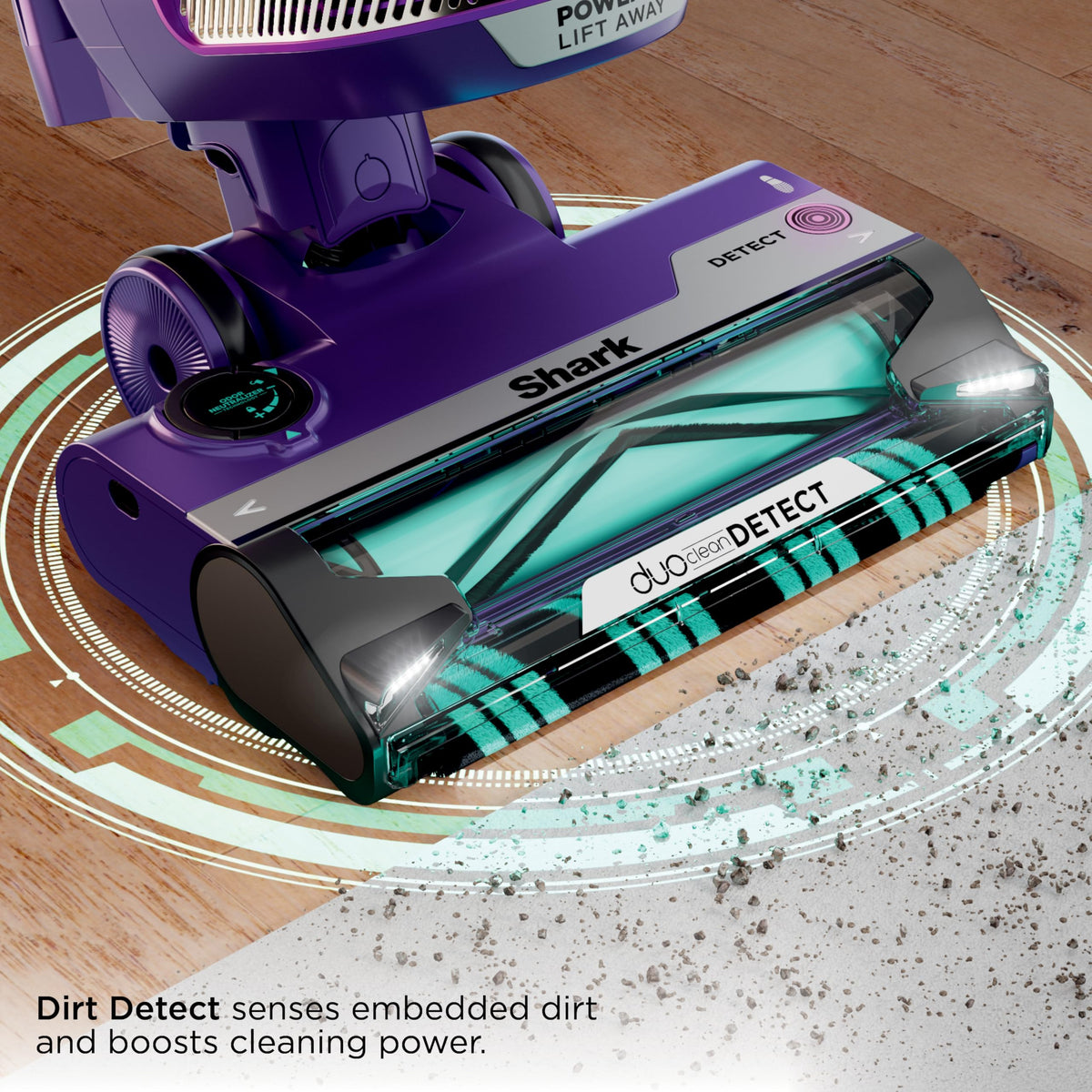 Shark AZ2002 Vertex Powered Lift-Away Upright Vacuum with DuoClean PowerFins, Self-Cleaning Brushroll, Large Dust Cup, Pet Crevice Tool, Dusting Brush & Power Brush, Silver/Rose Gold