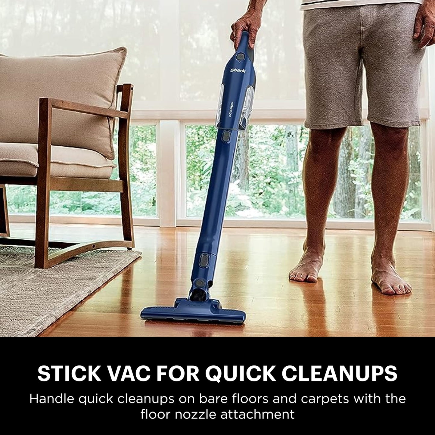 Shark WANDVAC Cordless Hand Vac, Black, WV201BK