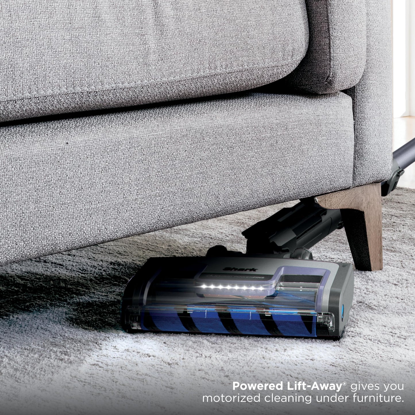 Shark AZ2002 Vertex Powered Lift-Away Upright Vacuum with DuoClean PowerFins, Self-Cleaning Brushroll, Large Dust Cup, Pet Crevice Tool, Dusting Brush & Power Brush, Silver/Rose Gold