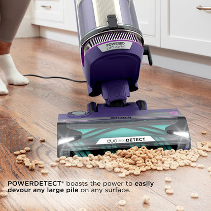 Shark AZ2002 Vertex Powered Lift-Away Upright Vacuum with DuoClean PowerFins, Self-Cleaning Brushroll, Large Dust Cup, Pet Crevice Tool, Dusting Brush & Power Brush, Silver/Rose Gold