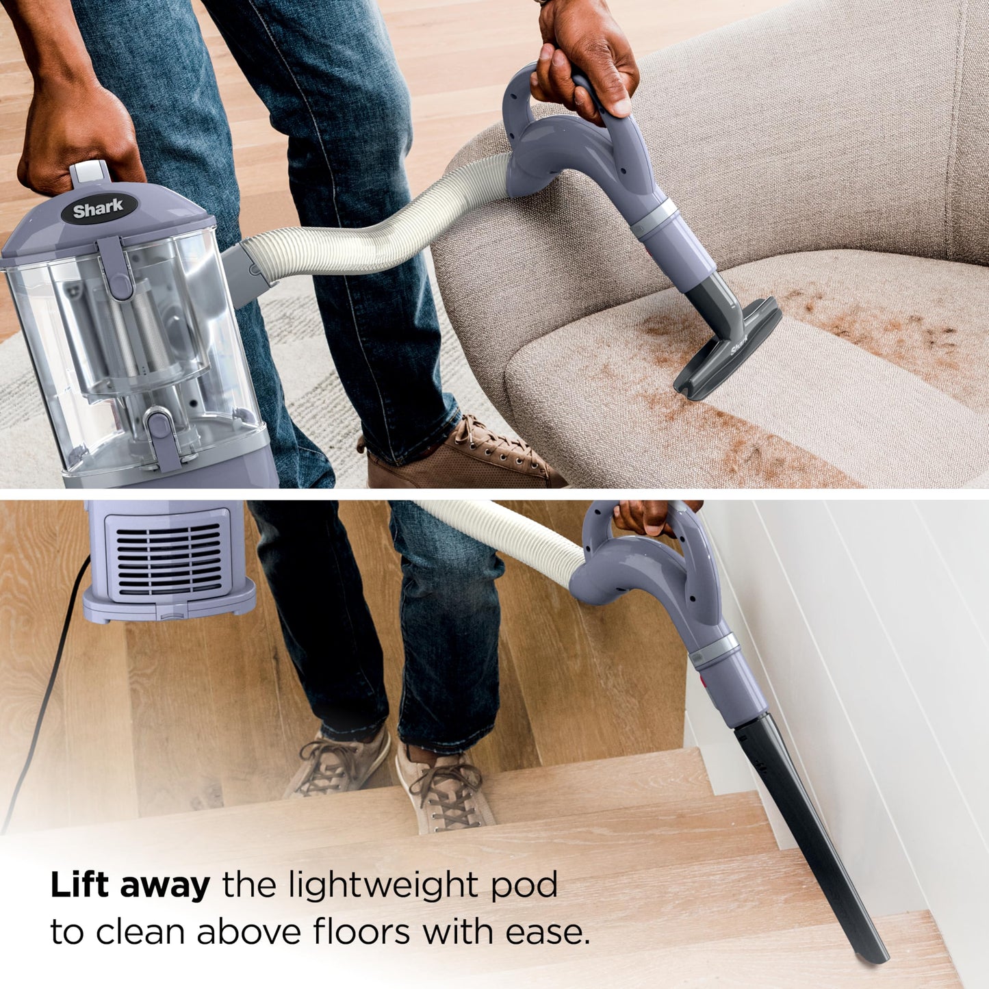 Shark NV752 Rotator Powered Lift-Away TruePet Upright Vacuum with HEPA Filter, Large Dust Cup Capacity, LED Headlights, Upholstery Tool, Perfect Pet Power Brush & Crevice Tool, Bordeaux