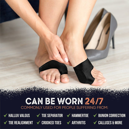 Copper Joe Foot Relief Bundle – Copper Infused Bunion Corrector & Arch Support Sleeves Set