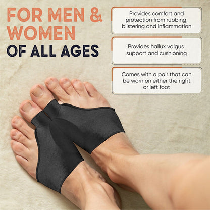 Copper Joe Foot Relief Bundle – Copper Infused Bunion Corrector & Arch Support Sleeves Set