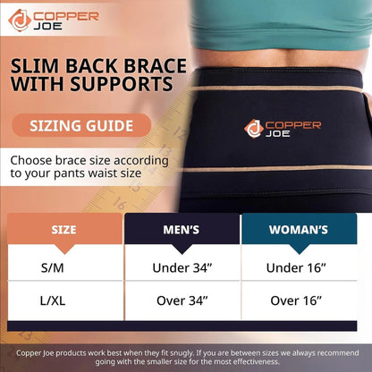 Copper Joe Lumbar Back Brace – Copper Infused Lower Back Support