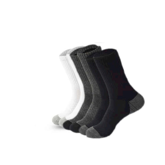 Men's Comfort Rich Crew Cushion Socks Athletic Active 10-13 3 Color Bundle - PremiumBrandGoods