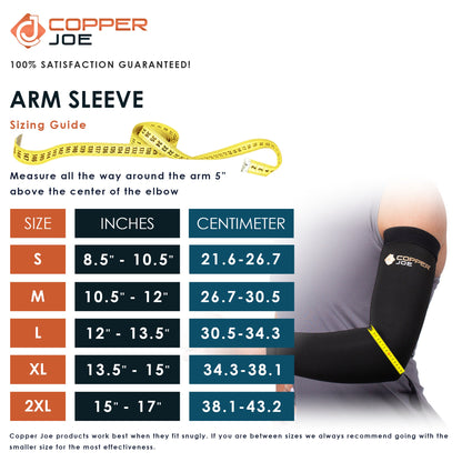 Copper Joe Arm Compression Sleeve – Copper Infused