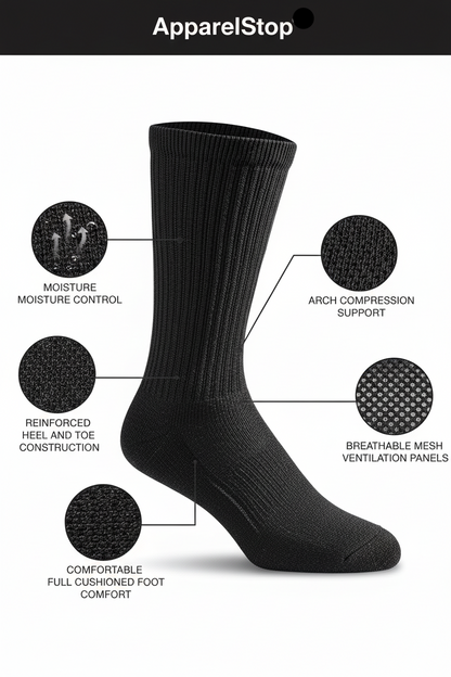 ApparelStop Sock Infographic with Your Product