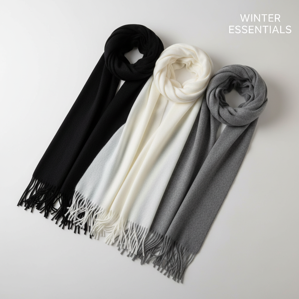 Black-White-Grey Scarf Pack