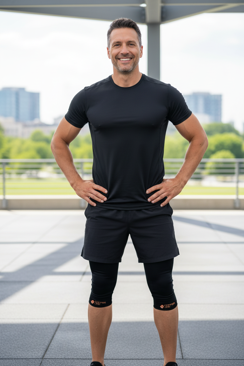Copper Joe Knee Sleeve - Male Lifestyle